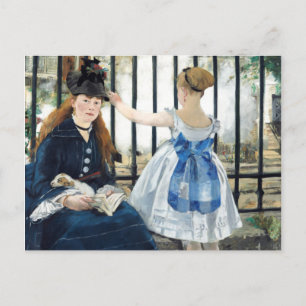 Het spoorwegschilderij van Edouard Manet Briefkaart