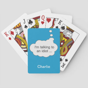 Het spreken met Idiot OM HET EVEN WELKE KLEUR doua Pokerkaarten