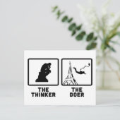 Het Springen van de basis Briefkaart (Staand voorkant)