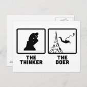 Het Springen van de basis Briefkaart (Voorkant / Achterkant)