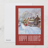 Het Sprookjesland van de winter Feestdagenkaart (Voorkant / Achterkant)