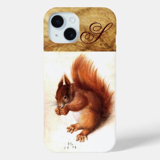HET SQUIRREL MET NUTS-MONOGRAM Case-Mate iPhone CASE (Achterkant)