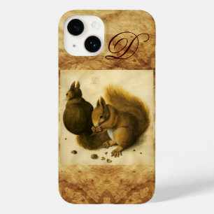 HET SQUIRREL MET NUTS-MONOGRAM Case-Mate iPhone 14 HOESJE