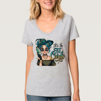 Het staat in de kaarten Tarot Heks T-shirt