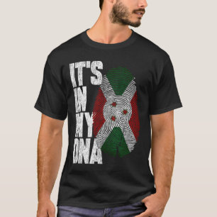 Het staat in mijn DNA Burundese trotse Burundese v T-shirt