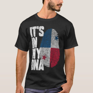 Het staat in mijn DNA Panamese trotse Panama vlag T-shirt