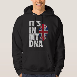 Het staat in mijn DNA UK England Union Jack vlag Hoodie