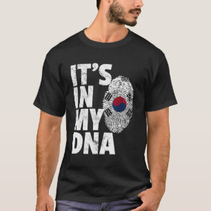 Het staat in mijn DNA Zuid-Koreaanse vlag T Shirt 