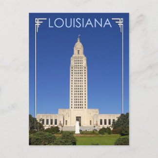 Het staatsgebouw Louisiana, Baton Rouge Briefkaart