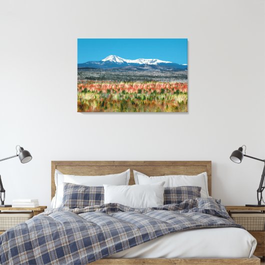Het staatspark Katahdin Baxter in Maine Canvas Afdruk (Insitu (Slaapkamer))