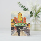 Het staatstheater Ann Arbor Briefkaart (Staand voorkant)