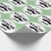 Het Stache Mustache Pattern Cadeaupapier (Hoek)