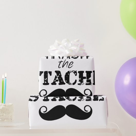 Het Stache Mustache Pattern Cadeaupapier (Feestgeschenken)