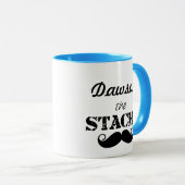 Het Stache Mustache Pattern Mok (Voorkant rechts)