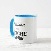 Het Stache Mustache Pattern Mok (Voorkant links)