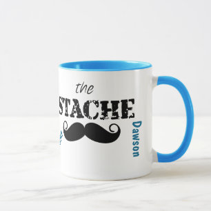Het Stache Mustache Pattern Mok