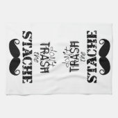 Het Stache Mustache Pattern Theedoek (Horizontaal)