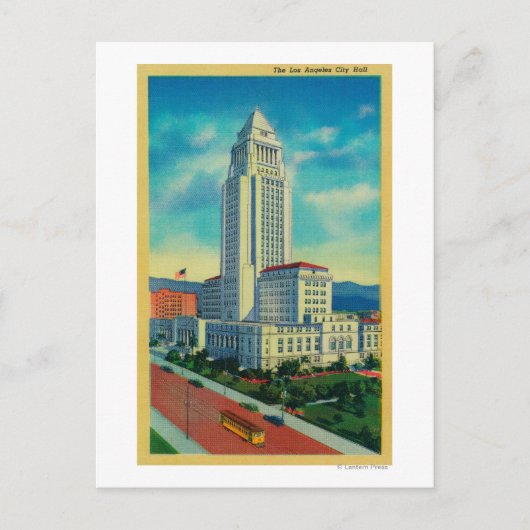 Het stadhuis van Los Angeles Briefkaart (Voorkant)