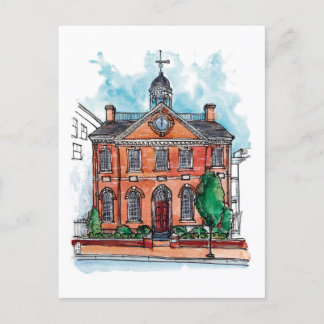 Het stadhuis van Wilmington Delaware Briefkaart