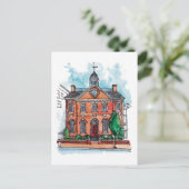 Het stadhuis van Wilmington Delaware Briefkaart (Staand voorkant)