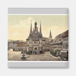 Het stadhuis, Wernigde, Hartz, Duitsland, zeldzame Magneet