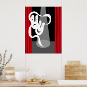 Het Stadium van de theater met het Poster van het  (Keuken)