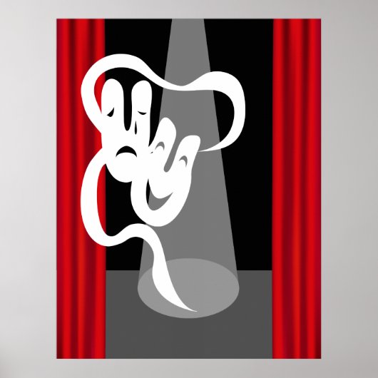 Het Stadium van de theater met het Poster van het  (Voorkant)