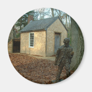 Het standbeeld en de cabine van Thoreau Magneet