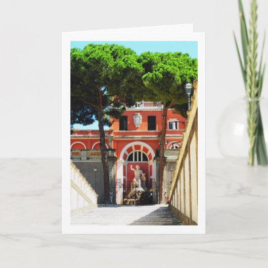 Het standbeeld van Apollo Citaredo, Palazzo Barber Kaart (Voorkant)