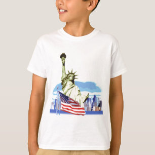 Het standbeeld van de vrijheid in de stad New York T-shirt