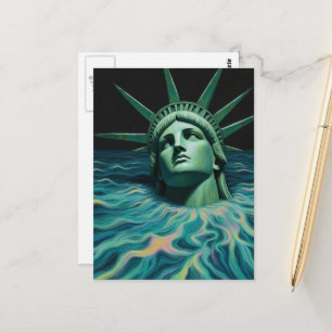 Het Standbeeld van Liberty Smelt Surrealistisch Briefkaart