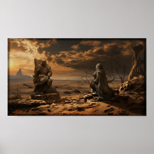 'Het standbeeld van Ozymandias' Poster