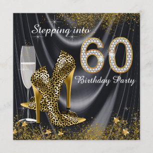 Het stappen in 60 Zwarte Satin van de Partij van d Kaart