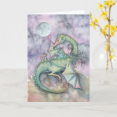 Het Staren van de maan de Kaart van de Kunst van (Gele Bloem)