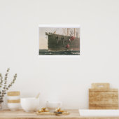 Het starten van de boei, 8 augustus, 1865, markere poster (Keuken)