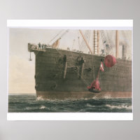 Het starten van de boei, 8 augustus, 1865, markere