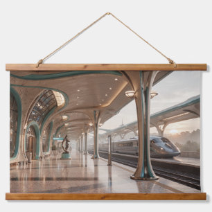 Het Station Hangend Wandkleed