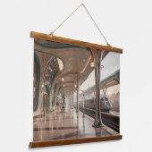 Het Station Hangend Wandkleed (Gebogen)