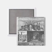 Het station van Edison Electric Illuminating Co. Magneet (Voorkant / Achterkant)