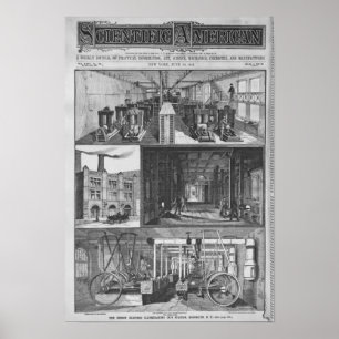 Het station van Edison Electric Illuminating Co. Poster
