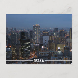 Het stedelijk landschap Osaka Briefkaart