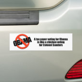 Het stemmen van de belastingbetaler voor Obama is  Bumpersticker (Op auto)