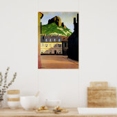 Het sterke kasteel en de plaats van Andelys Poster (Keuken)