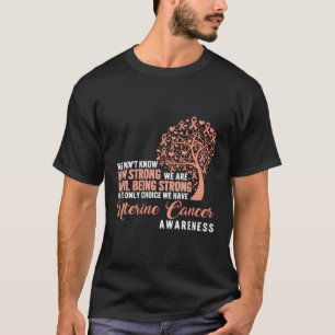 Het sterke uteriene kankerbewustzijn is de enige t-shirt