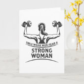 Het sterke Wenskaart van de Vrouw Kaart (Gele Bloem)