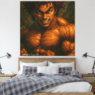 Het sterkste Man ter wereld Canvas Afdruk