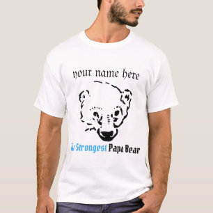 het sterkste papa beer , een cadeau van vaders dag t-shirt