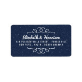 Het Sterrennacht Wedding Collectie Etiket (Voorkant)