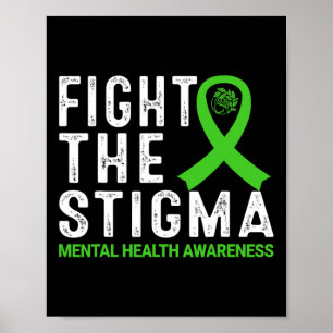 Het Stigma Mentale Gezondheid Bewustzijn Poster