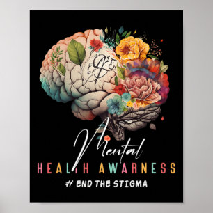 Het stigma psychische gezondheidsproblemen mentaal poster